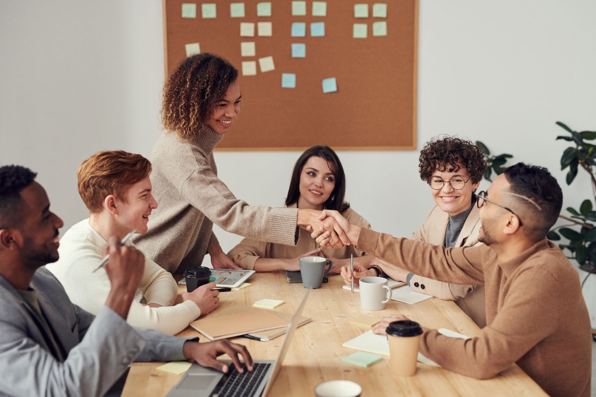 Réunion de travail autour d’un projet d’entreprise